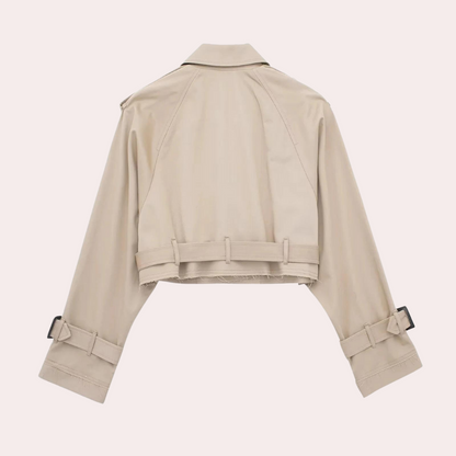 Kvinnors Beskuren Jacka Modern Polyester Bomull-2
