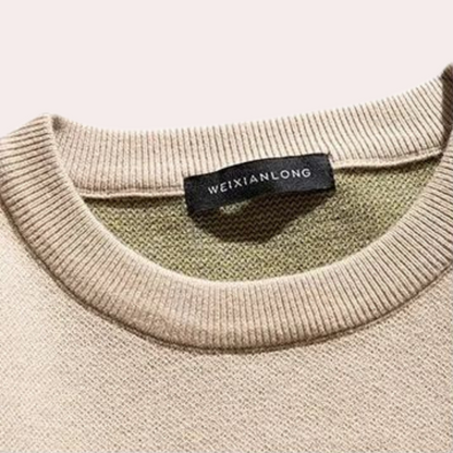 Stickad Dam Tröja med Katttryck i Mjuk och Andningsbar Väv-6