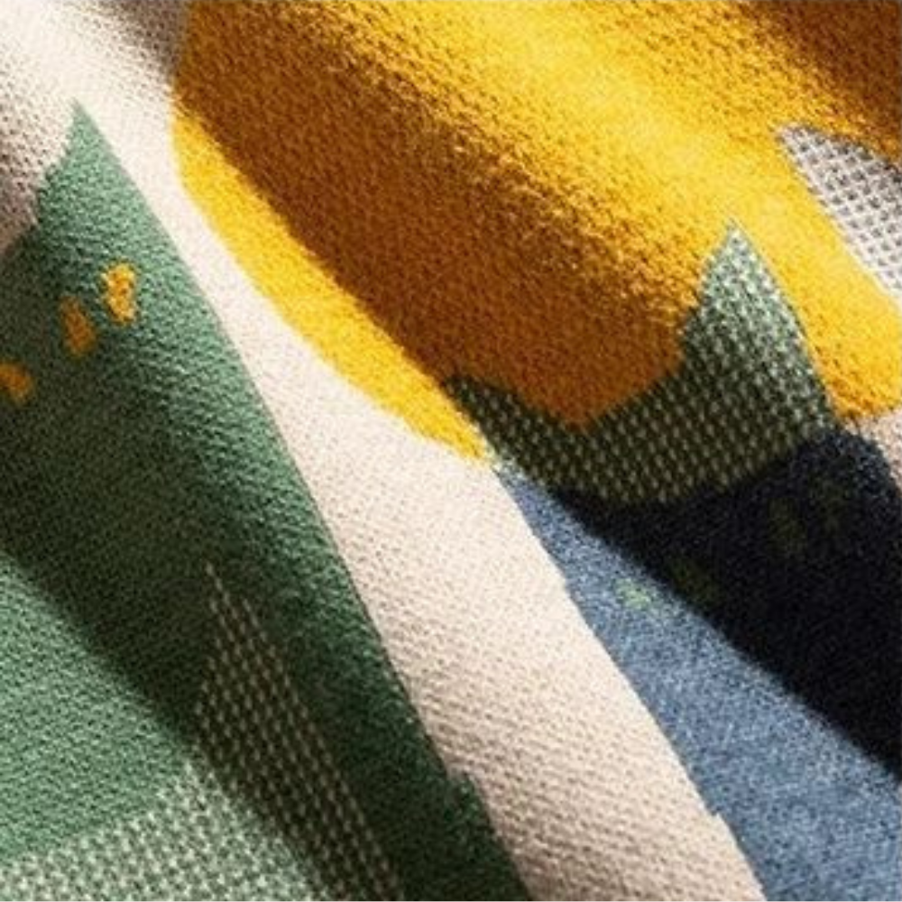 Stickad Dam Tröja med Katttryck i Mjuk och Andningsbar Väv-3