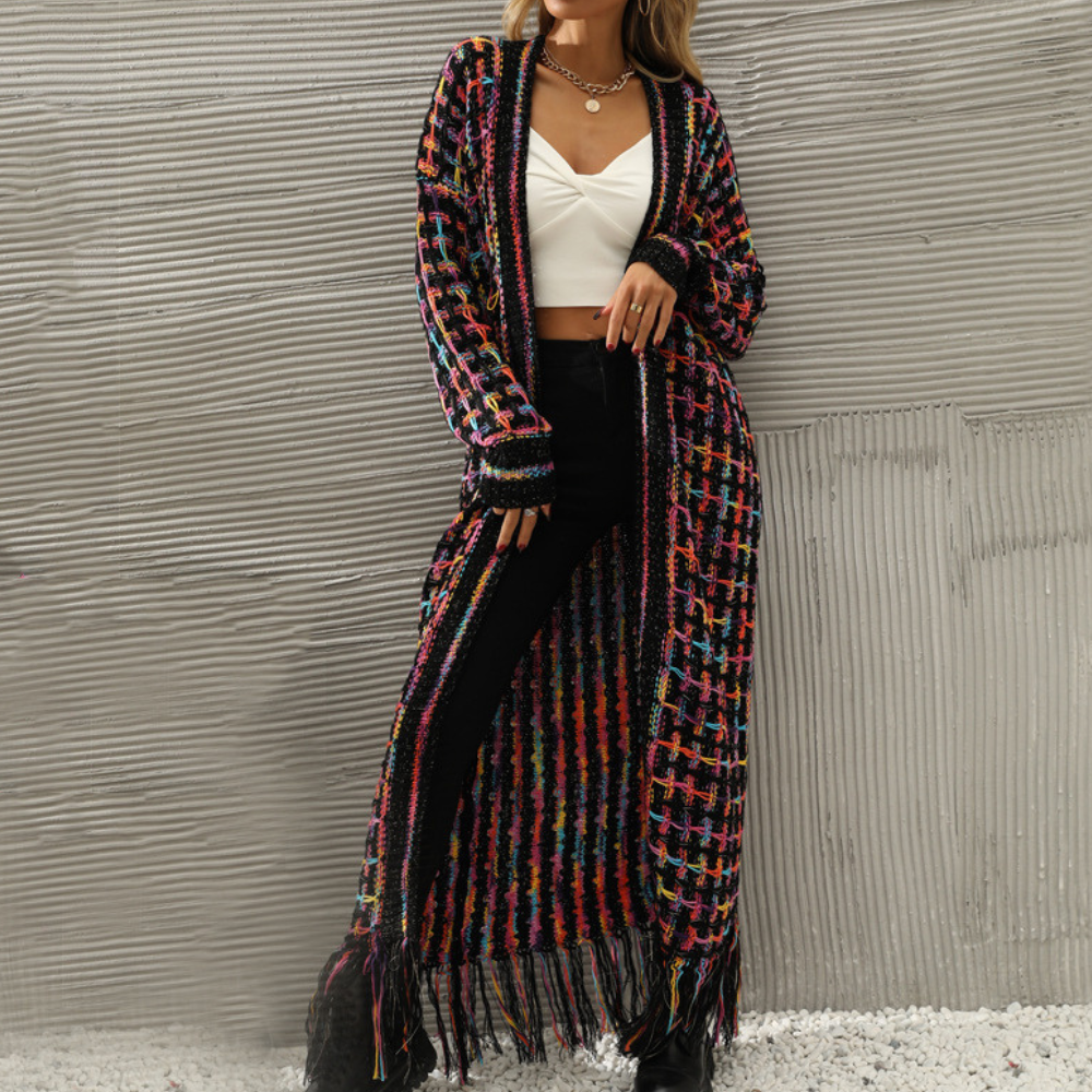 Dam Vinterkardigan Avslappnad Högkvalitativ Akryl-3