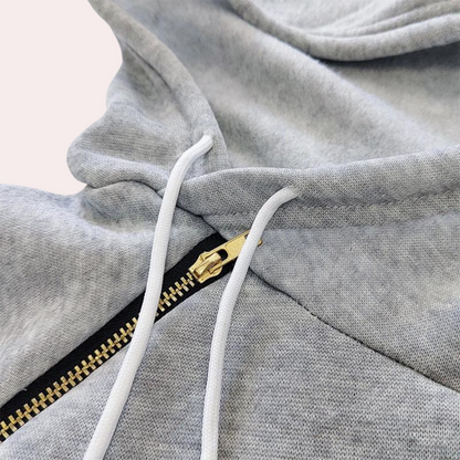 Svart Sweatshirtklänning med Huva och Känguruficka – Lätt Passform i Bomullsblandning, MIDI-längd, S-XL 2