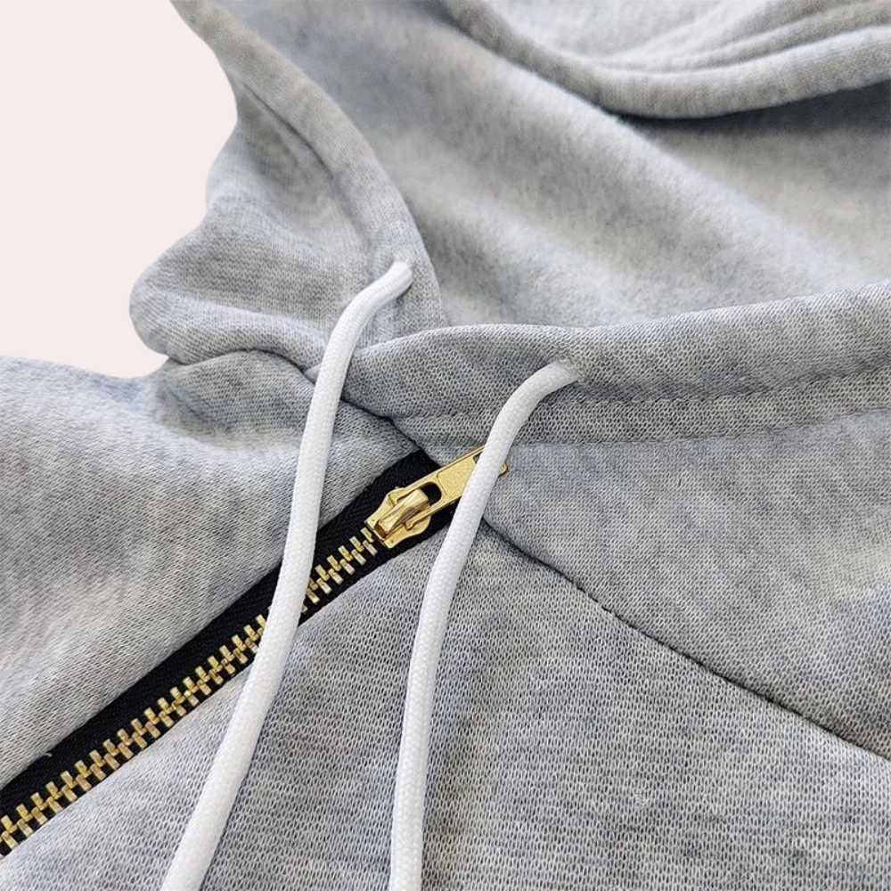 Kvinnor Sweatshirtklänning med Huva Bomullsblandning 2