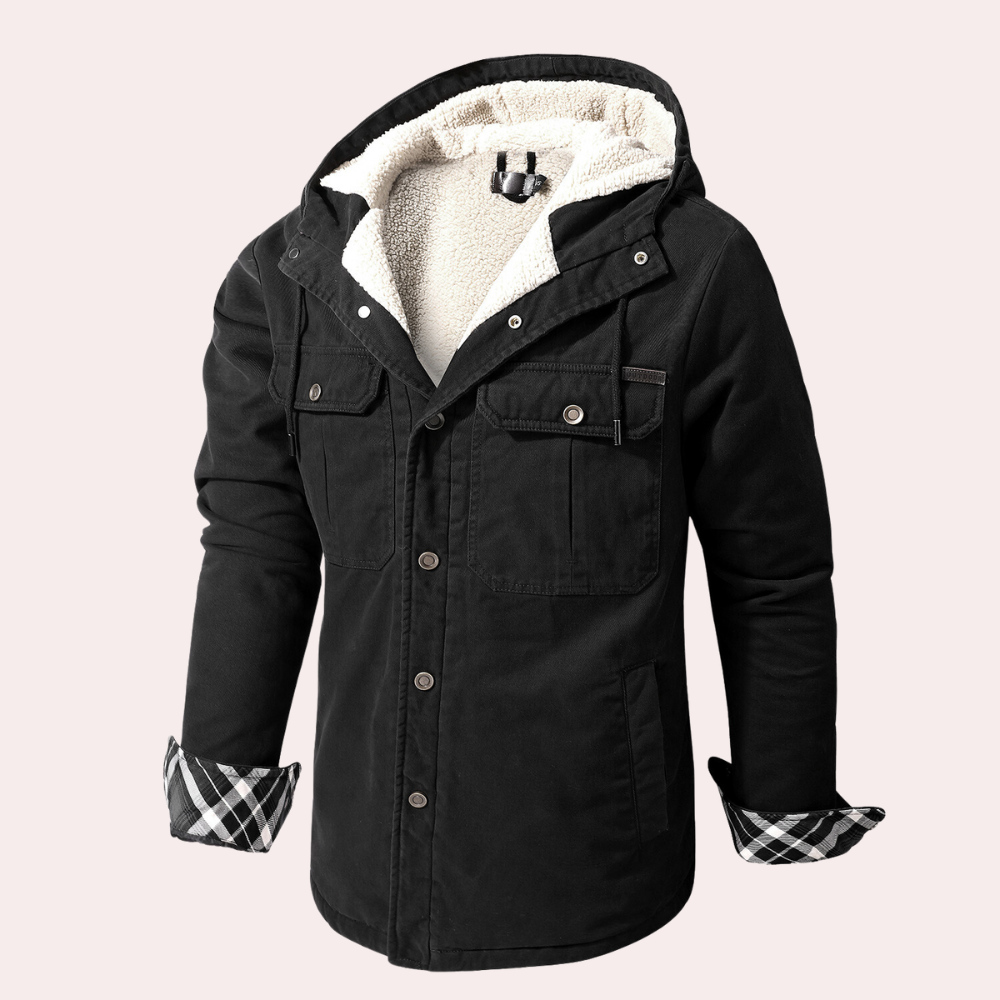 Herrjacka Vinter Slim Fit i Vattenavvisande Polyester – Modern Design för Kalla Dagar 6