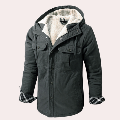Herrjacka Vinter Slim Fit i Vattenavvisande Polyester – Modern Design för Kalla Dagar 4