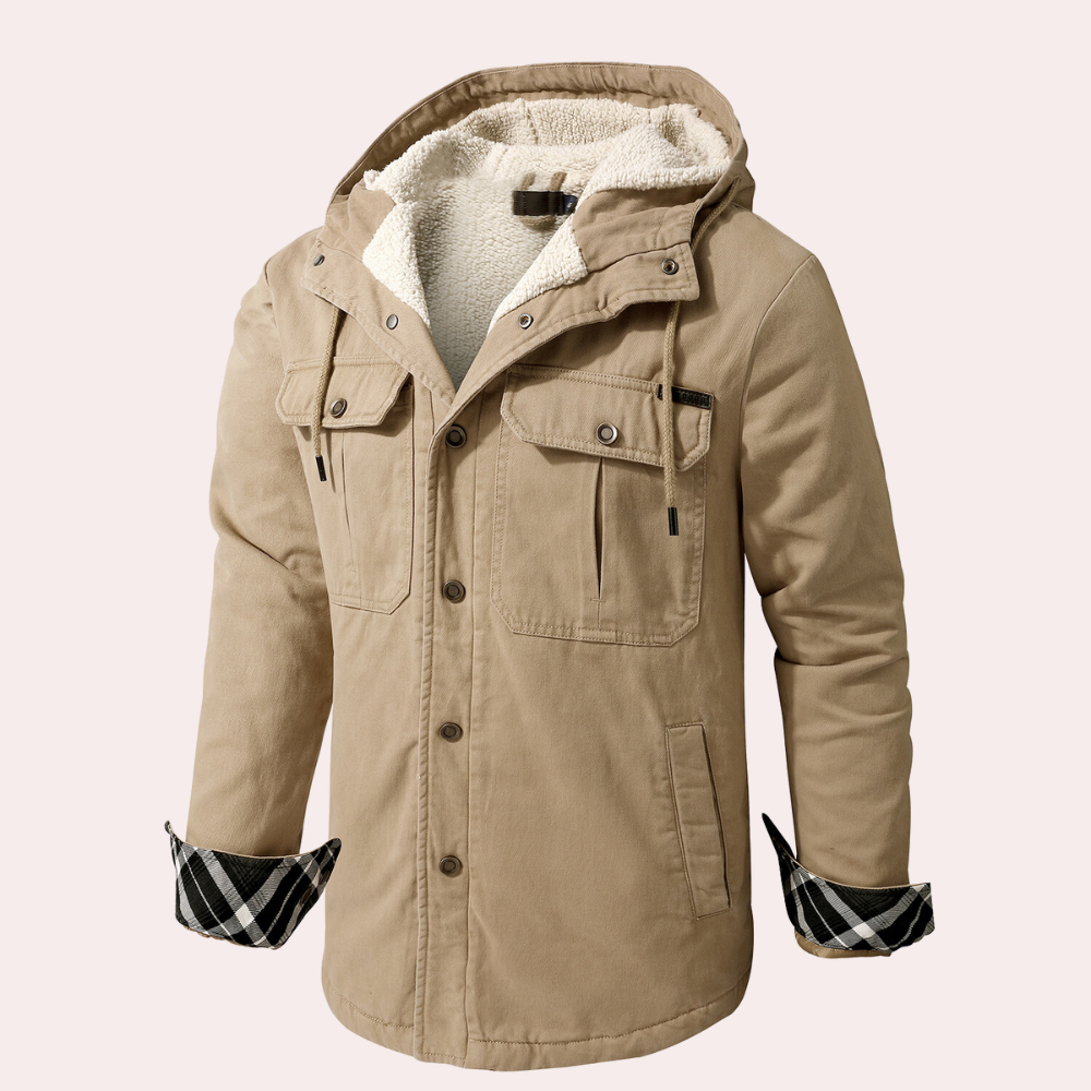 Herrjacka Vinter Slim Fit i Vattenavvisande Polyester – Modern Design för Kalla Dagar 5