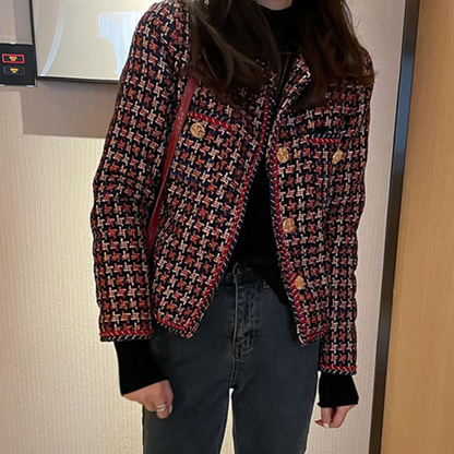 Dam Vinterjacka Klassisk Polyester Justerbar Midja-1