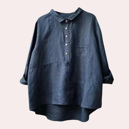 Variant image for Dam Blus Trendig Design Polyester Sidenblus-16
