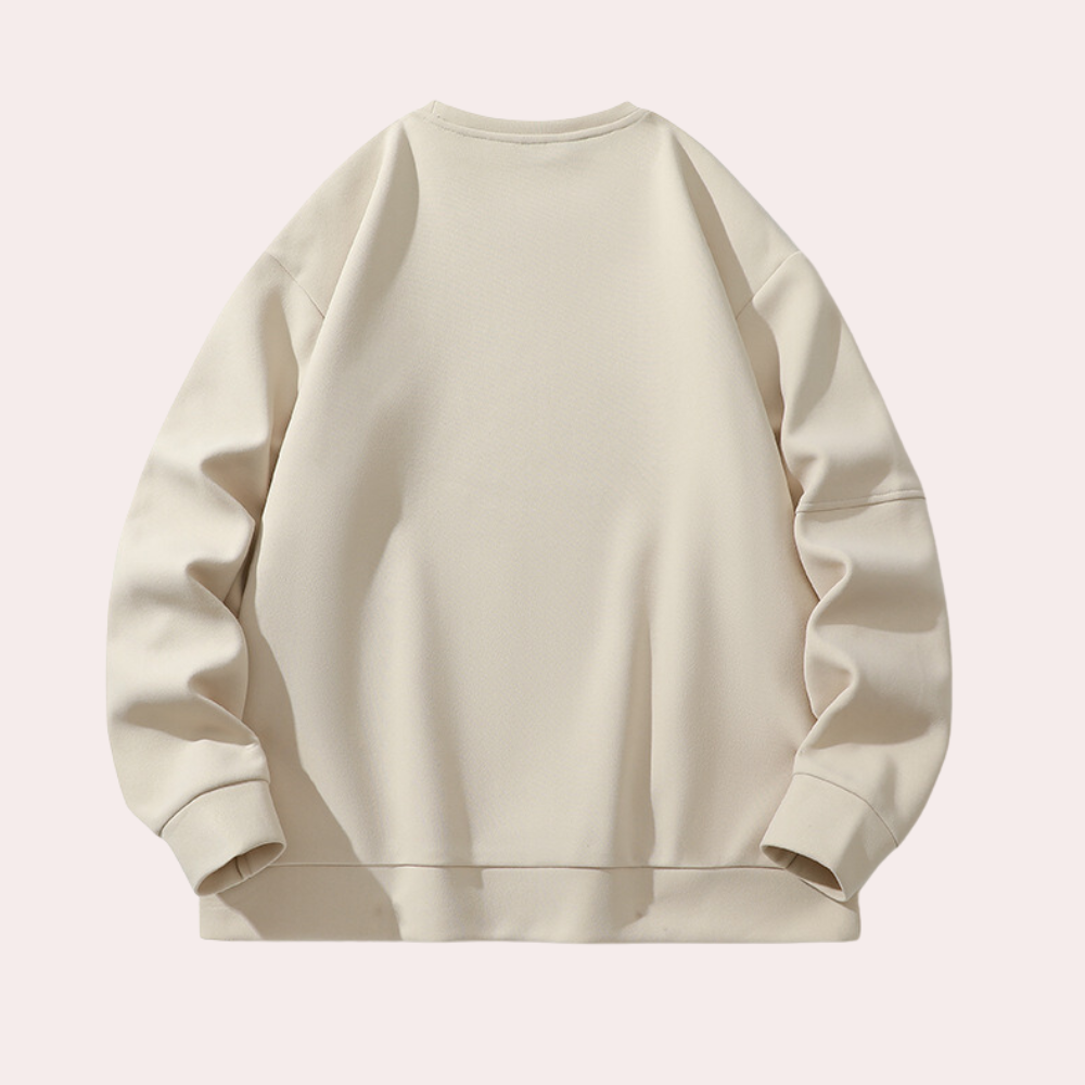 Herr Tröja Vinter Klassisk Design Värmeisolerande Material-2