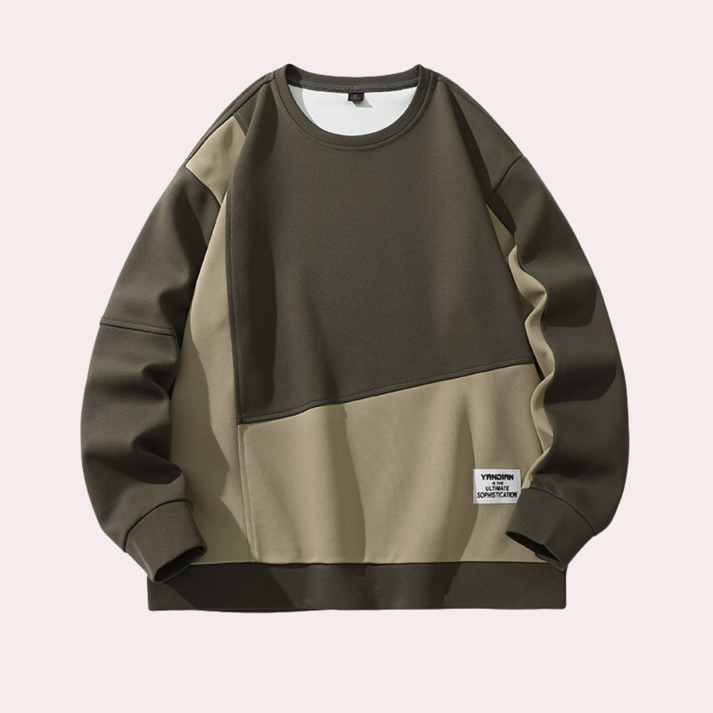 Herr Tröja Vinter Klassisk Design Värmeisolerande Material-6