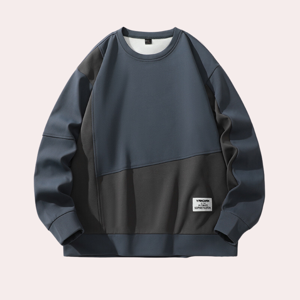 Variant image for Herr Tröja Vinter Klassisk Design Värmeisolerande Material-13