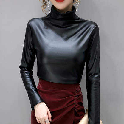 Variant image for Kvinna Långärmad Skjorta Trendig Bomull-1