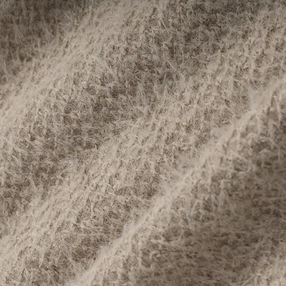 Dam Stickad Tröja Mysig Design Mjukt Material-6