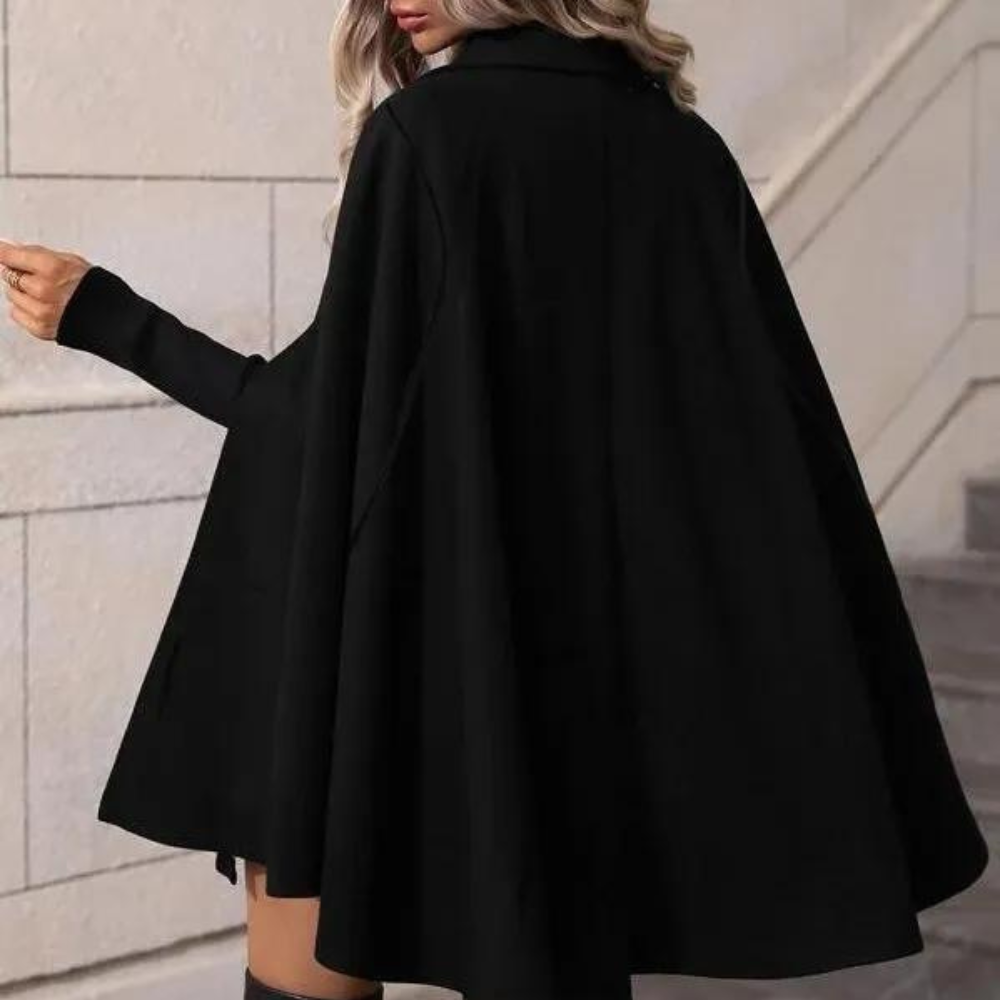 Kvinnors Kappa Cape Elegant Högkvalitativt Tyg-2