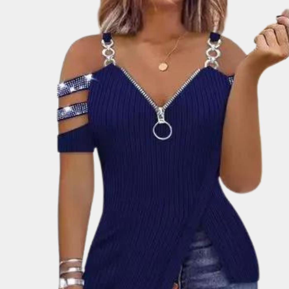 Kvinnors Topp Modern Polyester Elegant Design-2