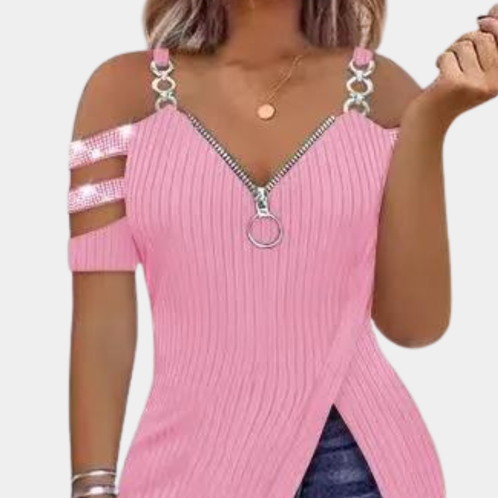 Kvinnors Topp Modern Polyester Elegant Design-3