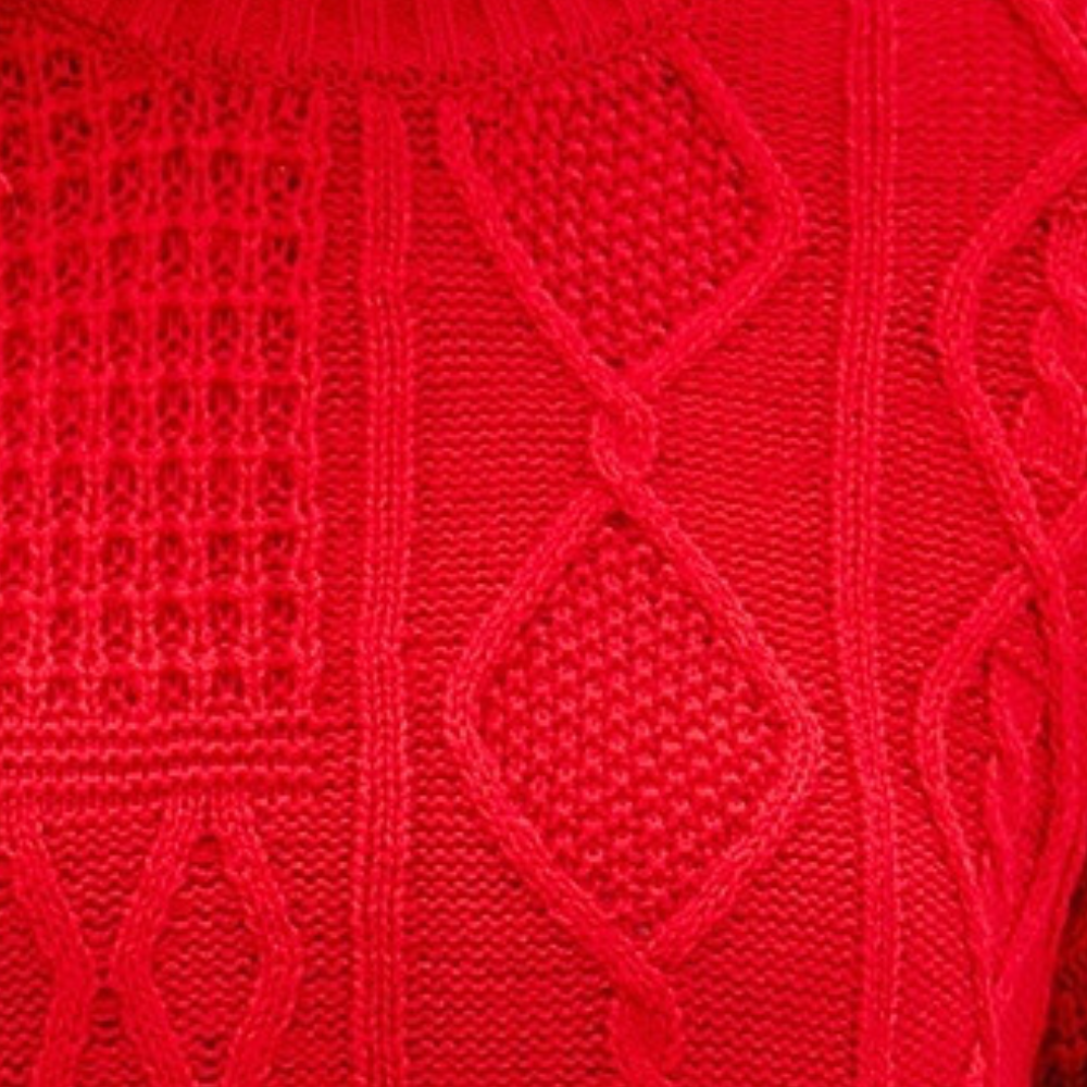 Stickad Dam Tröja Avslappnad Stil Mjuk Material-3