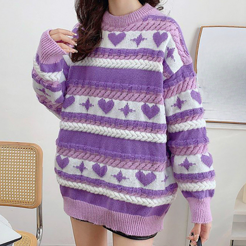 Kvinnors Tröja Dropp-axel Mjukt Material-1