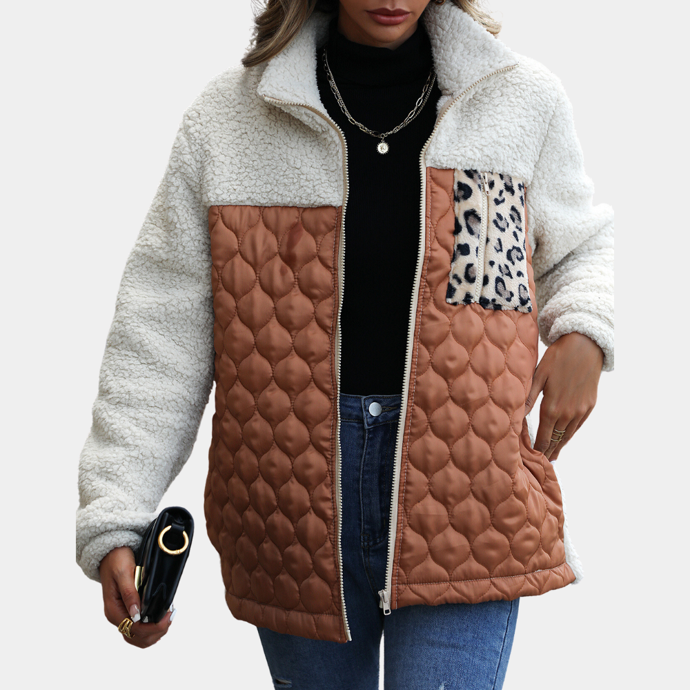 Variant image for Damjacka Plysch Elegant Loose Fit för Vinterkomfort-5