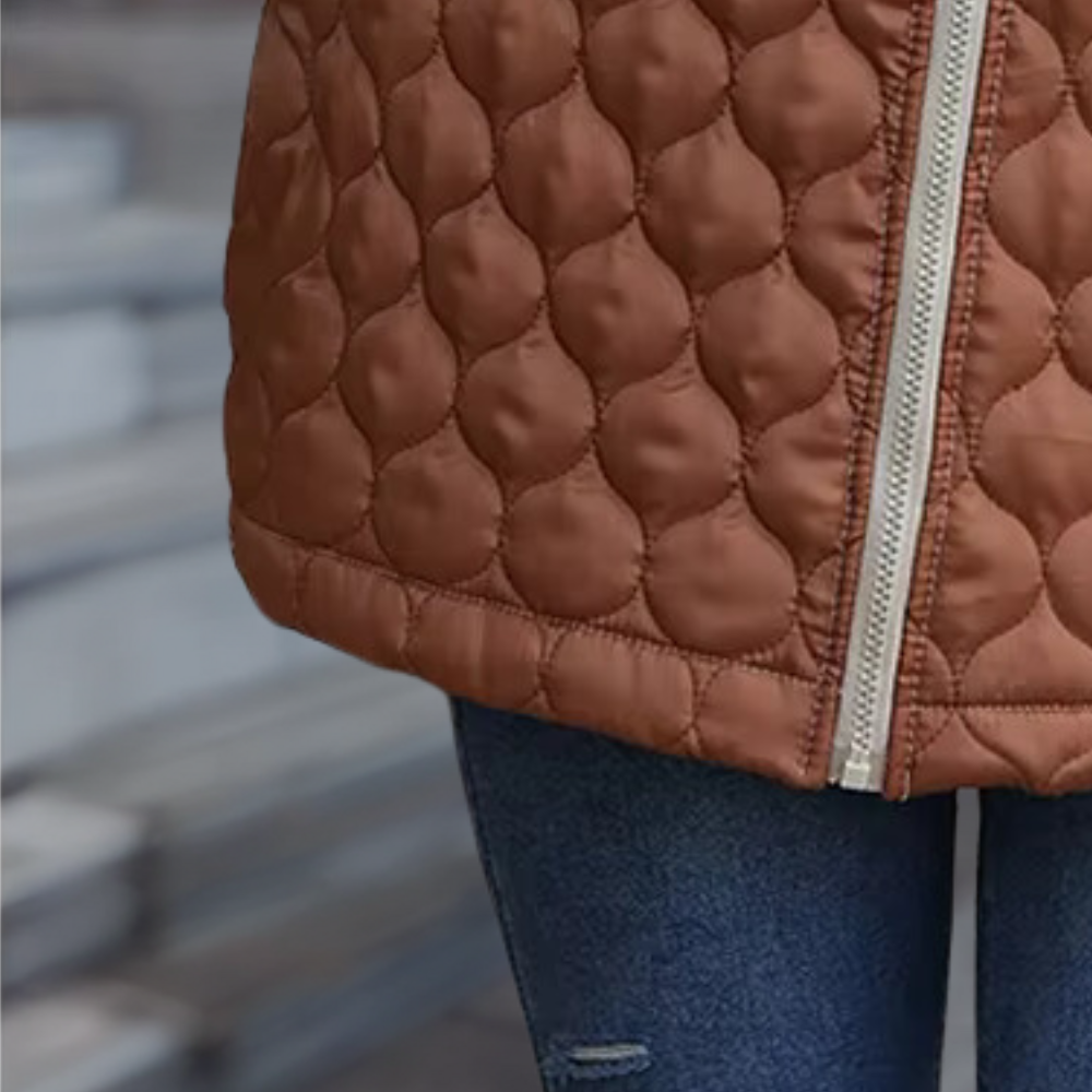 Damjacka Plysch Elegant Loose Fit för Vinterkomfort-5