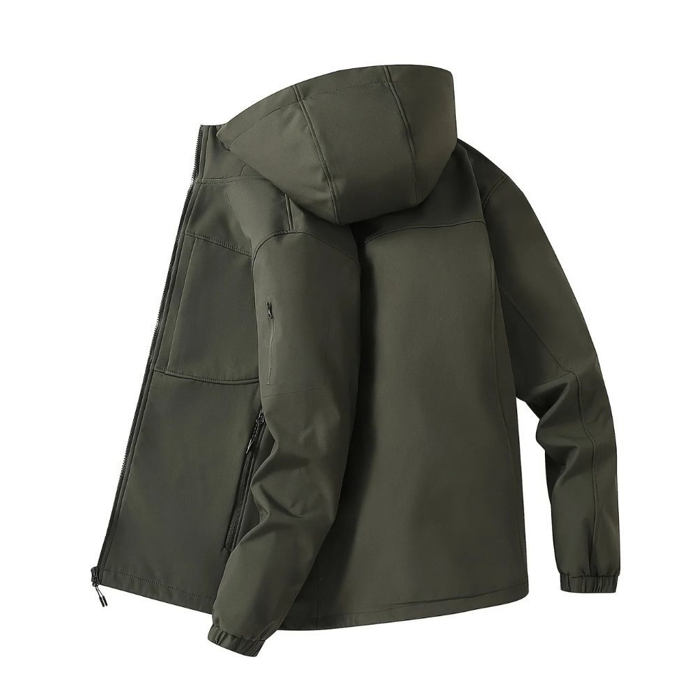 Herr Fleecejacka Termisk Isolering Mjuk Fleece-3