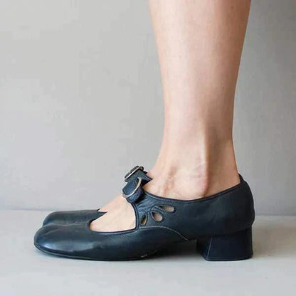 Kvinnors Läder Sandaler Elegant Design Komfort 6