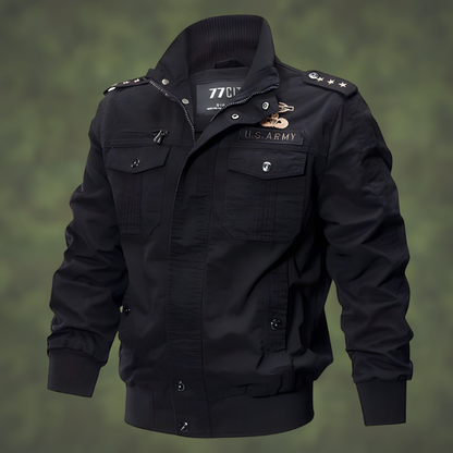 Variant image for Herr Bomberjacka Militär Stil Hållbart Material-7