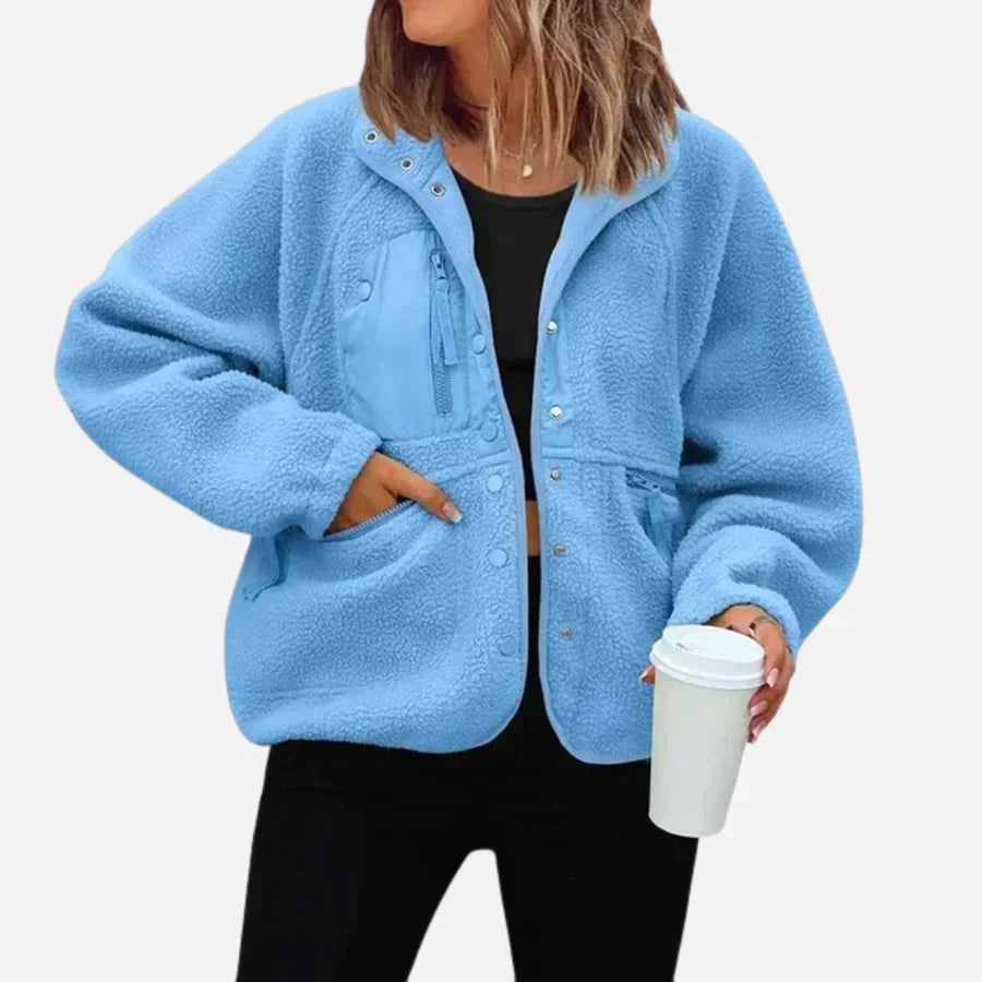 Damjacka Skandinavisk Design Högkvalitativ Polyester och Bomull-2