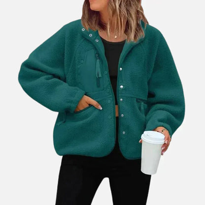 Damjacka Skandinavisk Design Högkvalitativ Polyester och Bomull-5