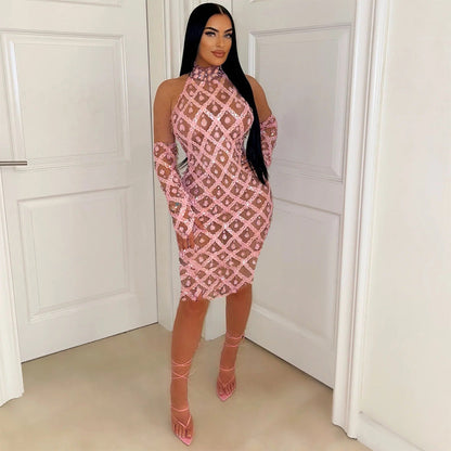 Dam Maxiklänning Elegant Högkvalitativt Tyg 11