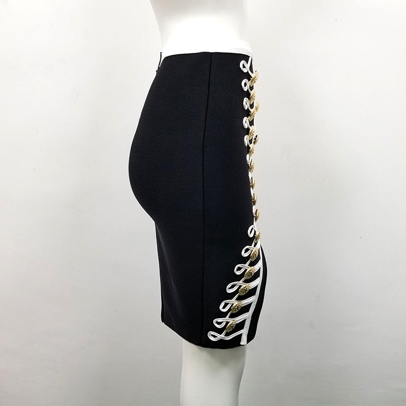 Damklänning Bodycon Hög Midja Enfärgad Nylon Polyester Spandex-2