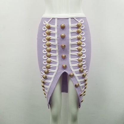 Variant image for Damklänning Bodycon Hög Midja Enfärgad Nylon Polyester Spandex-4