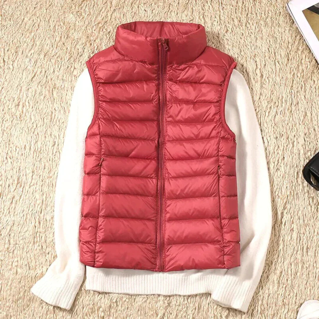 Variant image for Dam Stickad Väst Lätt Andningsbart Material Elegant Design-43