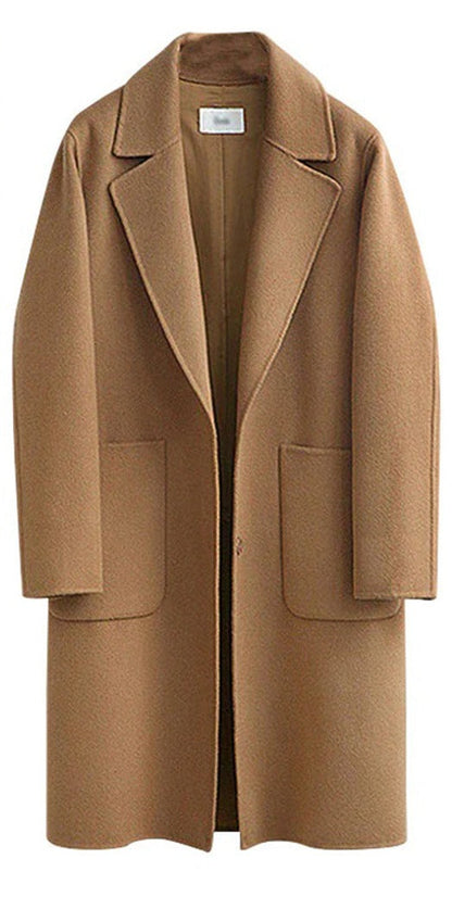 Variant image for Kvinnor Lång Kappa Elegant Högkvalitativt Tyg-9