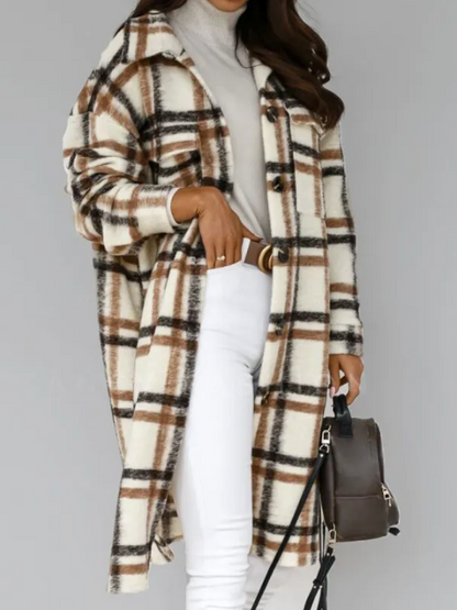 Variant image for Dam Kappa Kontrollerad Ull Modern Stil-7