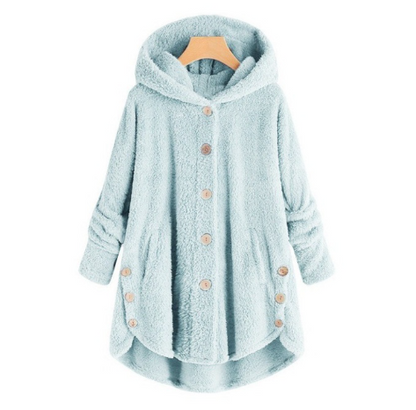 Variant image for Kvinnors Kappa med Huva i Varm Ull för Höst och Vinter-49