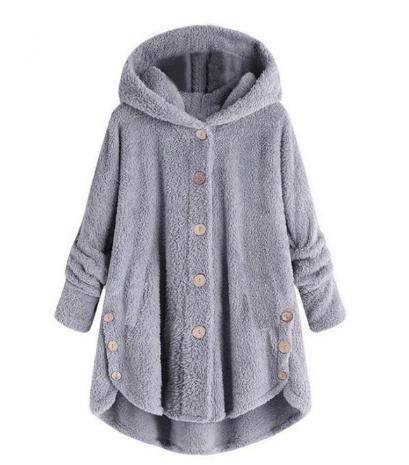 Variant image for Kvinnors Kappa med Huva i Varm Ull för Höst och Vinter-57