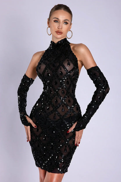 Dam Maxiklänning Elegant Högkvalitativt Tyg 1