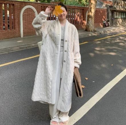 Damjacka Vattenavvisande Konstgjord Päls för Dam 1