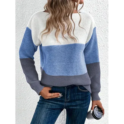 Kvinnors Mönstrad Vintertröja i Högkvalitativt Stickmaterial – Färgglad och Bekväm för Kalla Dagar 11