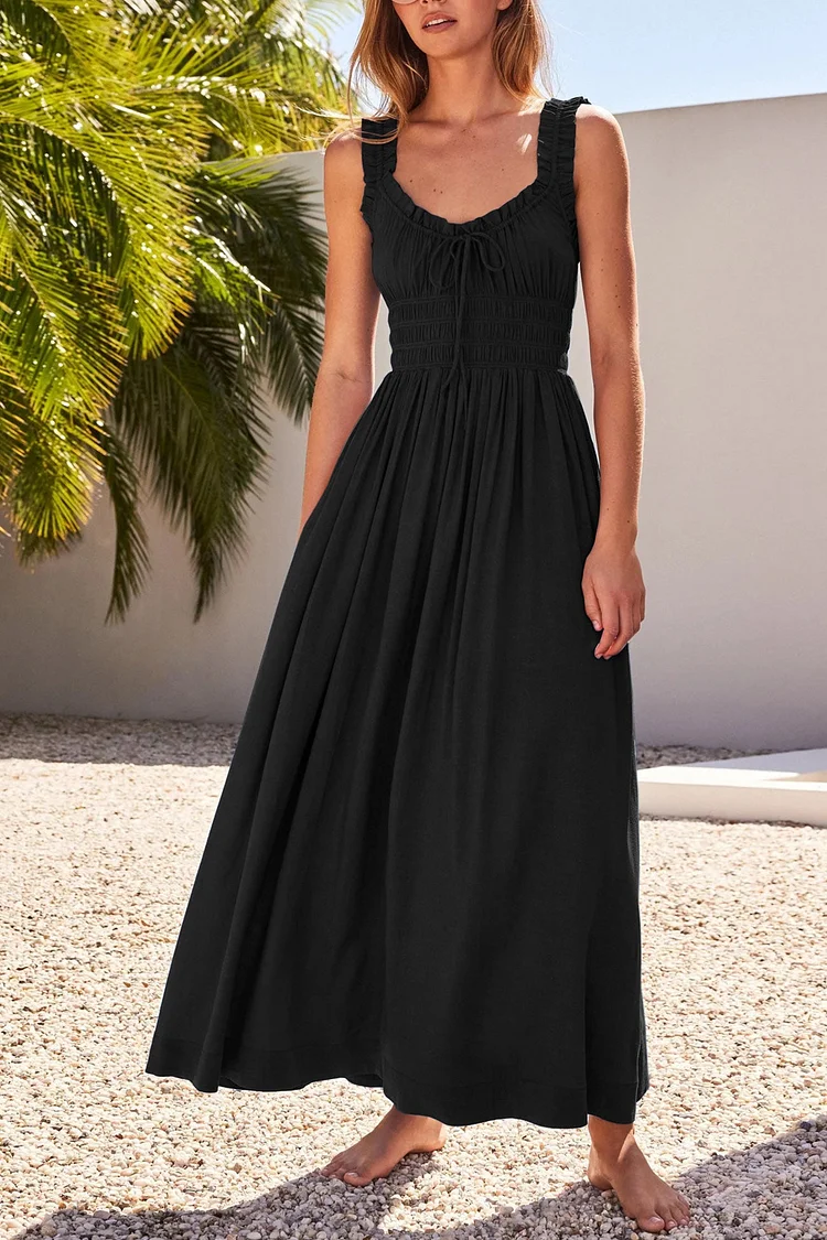 Variant image for Dam Midiklänning V-ringning Lätt Material för Bröllop och Fester-26