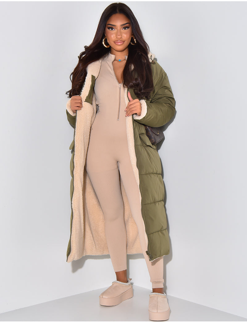 Variant image for Vinterjacka Dam Reversibel Fleece Lång Jacka-25