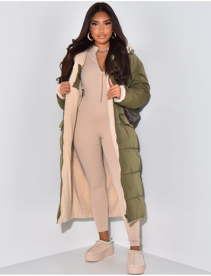 Variant image for Vinterjacka Dam Reversibel Fleece Lång Jacka-25