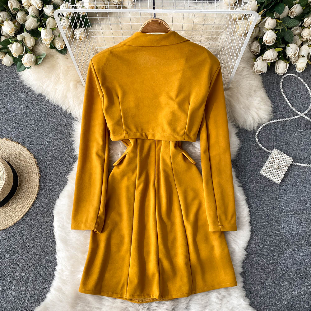 Kvinnors Midi Klänning Spaghetti Band Polyester-4