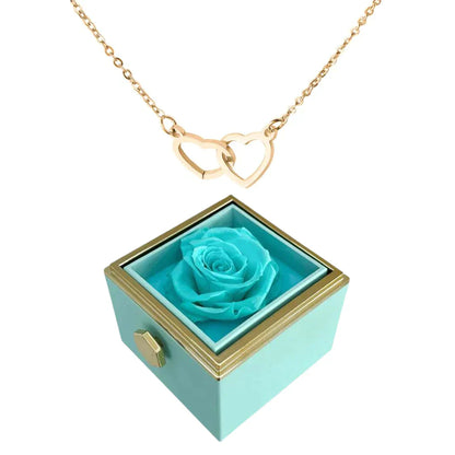 Variant image for Rosbox med Dold Halsband 18 Karat Guldpläterat Stål-7