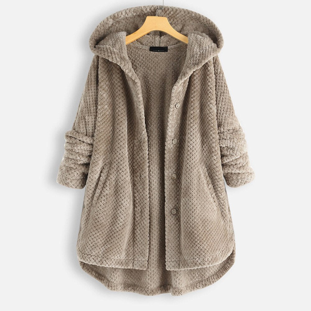 Variant image for Damjacka med Huva i Mjukt Polyester för Vinterbruk-1