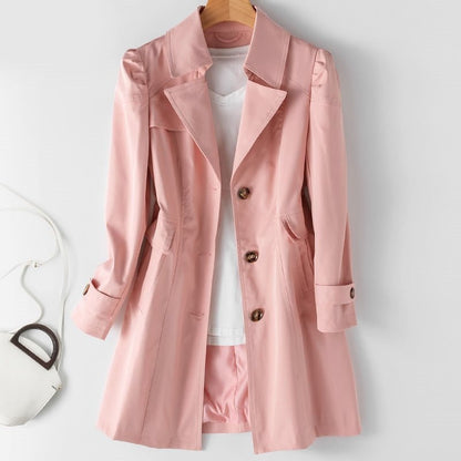 Kvinnors Trenchcoat Mångsidig Lätt Material 4