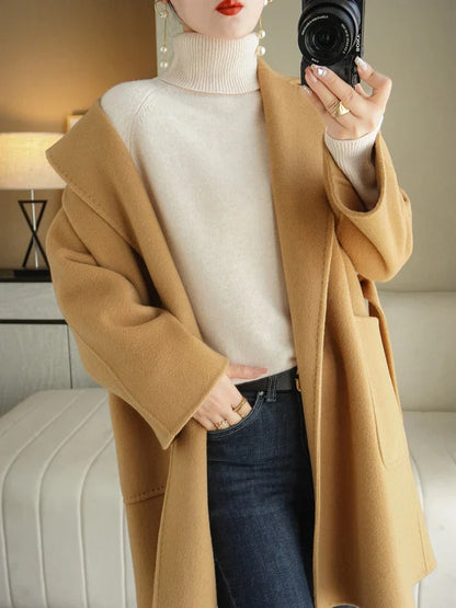 Dam Turtleneck Tröja Mångsidig Design Mjuk Material 5