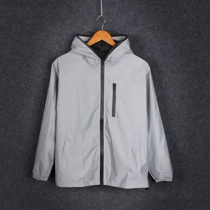 Damjacka Reflekterande Vindjacka Polyester Vatten- och Vindtät 1