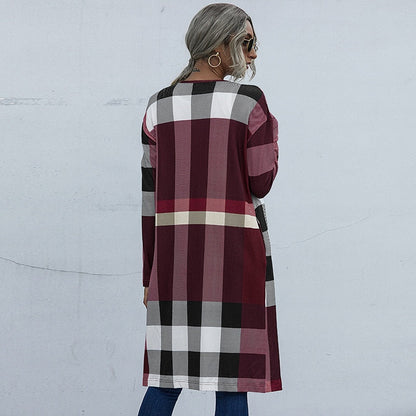 Lång Vinterjacka Dam Avslappnad Bomull Polyester-3