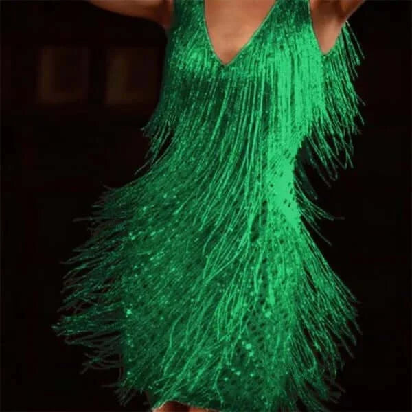 Variant image for Fina Dam Klänningar V-ringad Slingdesign Mjuk Tyg-11